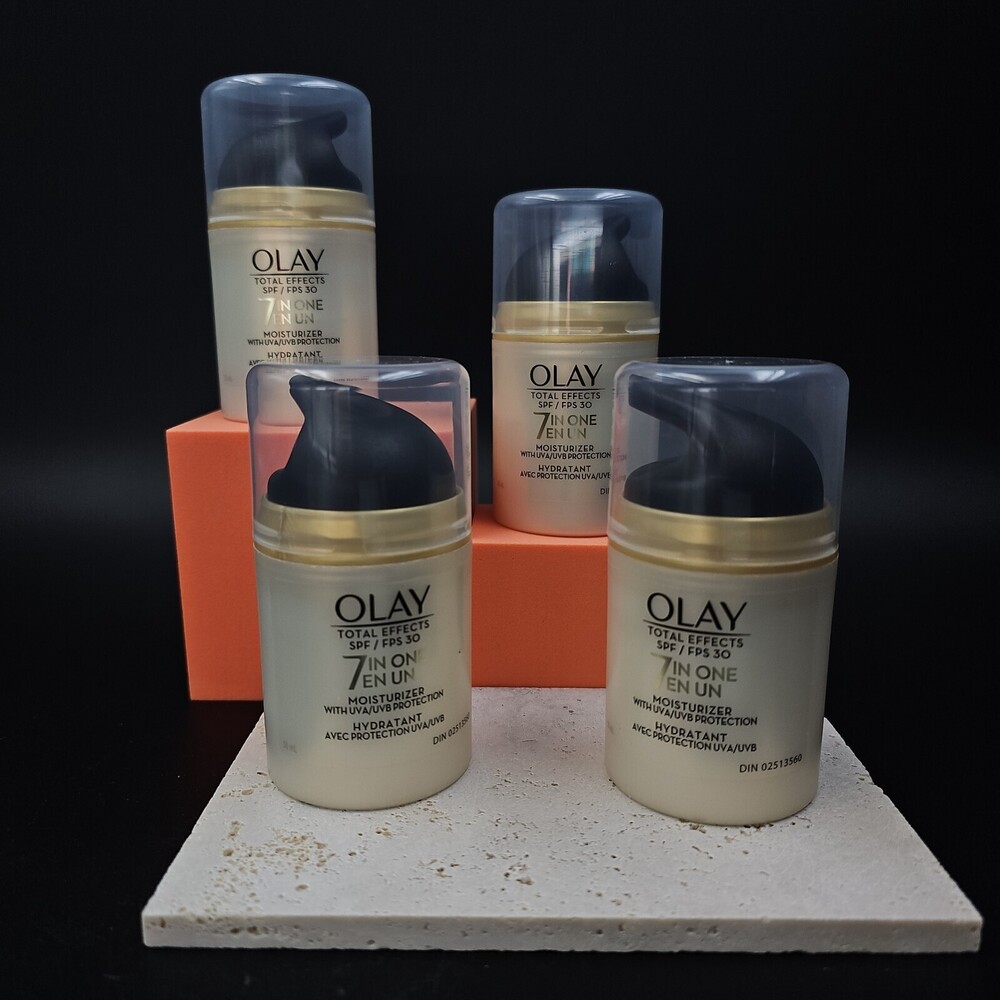Olay Total Effects 7-In-One Anti-Aging Face Moisturizer Niacinamide SPF30 4 Pack